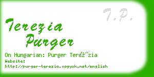 terezia purger business card